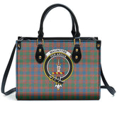 MacIntyre Ancient Tartan Crest Leather Handbag